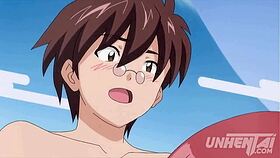 Hey stepson, wanna play with my huge breasts in uncensored hentai?