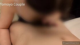 Wife cosplays in school swimsuit for young man, strips wet outfit