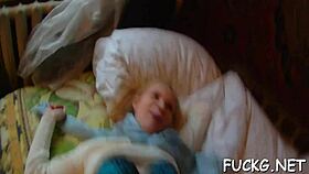 bouncing on hard schlong caught on hidden spycam in wild teen 18+ action