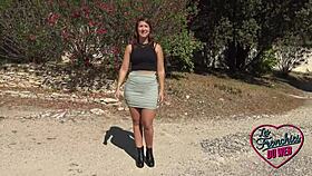 hey lexie the sexy brunette is getting excited for some outdoor assfucking with small tits