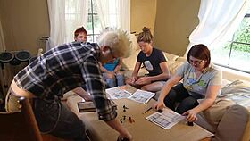 horny lesbian babes lily cade and lily labeau get down and dirty with each other's muff!