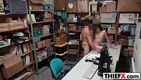 Sweet brunette teen 18+ gets fucked in the office garage