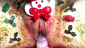 i fucked my step sister with a dildo and my dick after she came from christmas party