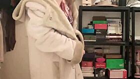 Slave F plays wild with champagne in kinky striptease