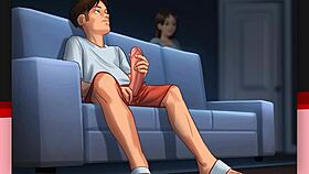 Milf in cow cosplay summertime saga milks monster cock