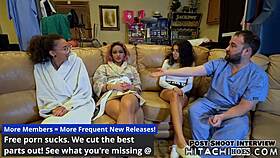 Two nurses assist Aria Nicole in hospital research.