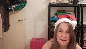 Slave F plays wild with champagne in kinky striptease