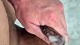 Brazilian Twink Cumming in Shower Solo