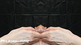 i milked a wild comic-inspired purple semen shooter today