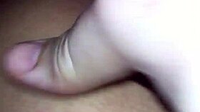 Cheating latina babe bent over, getting ass fucked hard by big white cock