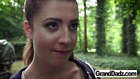 Bizarre Encounter in the Woods with Wild Rimjob Action