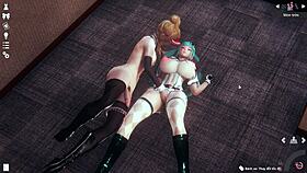 Girlfriend and friend explore lesbian feelings