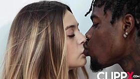 Little slut Molly Little takes Damion Dayski's massive cock in ass