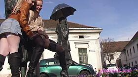 i'm peeing so publicly, my pussy squirting everywhere