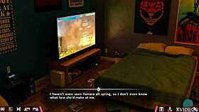 double homework with hot redheads