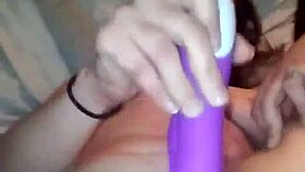Detailed solo masturbation session with close focus