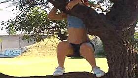 who’s peeing from a tree at gral paz, haha?