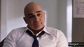 Anna claire bends over for deepthroat and pussy fucking