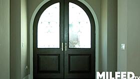 step mom caught fingering herself in kitchen by step daughter