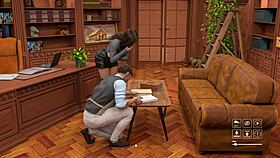 Big Tits Wife Toys And Watches In Office With Big Nipples!