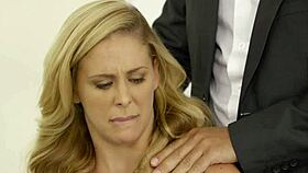 I couldn't resist Cherie Deville's first anal as my hot wife. Bent over in lingerie!