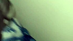 husband and wife share a homemade intimate moment