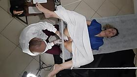 Patient got so horny at the gyno exam, he came inside! 😳