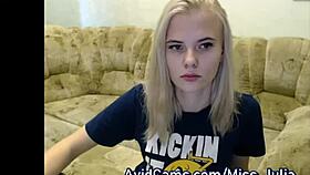 Miss Julia, Cute Latvian Teen 18+ on Avidcams, Ditches Fortnite for Hot Action!