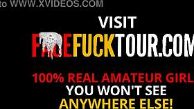 Petite slut gets massive facial after rough deep throat