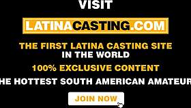 Latina casting trashy 18 year old hood girl railed by fake producer