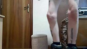 in this casual story, melvincoficial, a gay spanish guy, masturbates solo while skating on rollerblades, feeling the freedom