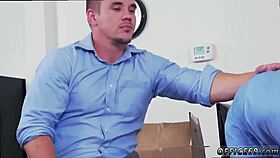 Straight guy tries gay sex for the first time to earn that bonus.