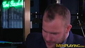 classy businessmen enjoy wet blowjobs and rough fucking