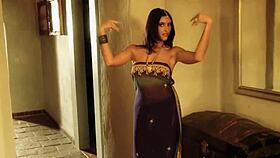 Sensual Indian MILF dancing solo