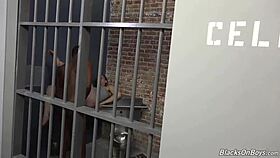 ares getting pounded by his black cellmate 😈