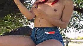 who’s peeing from a tree at gral paz, haha?