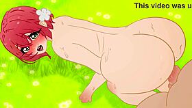 Listen to Hakari Hanazono's girly moans in the forest