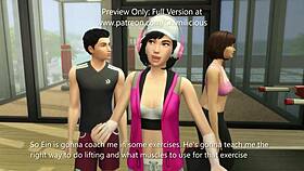 Sexercise With Horny Girlfriend Riding Cock