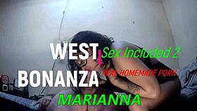 mariana sucking hot cum into her mouth for a mouthful facial