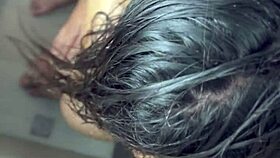 Feeling the Warm Shower as Milf Gets Fucked and Cums