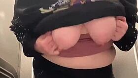 Goddess Amanda leads you to the bathroom for horny fun