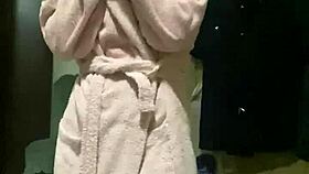 the young teen with small tits performed a dance in her homemade video