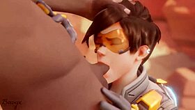 tracer pays bet with blowjob