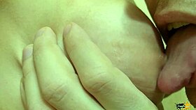 i feel so aroused licking and sucking these big wet nipples up close, bringing her to orgasm