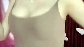 Girl performs a show on webcam 01