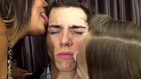 Watch me facelick this male snack in vore fetish?