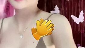 Girl performs a show on webcam 01