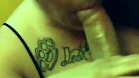 BBW daughter practices deepthroating techniques casually