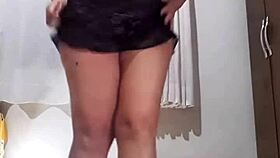 Watch me rip off this see-through skirt and panties!