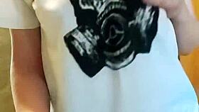 Horny Wife Spanks Ass and Fingers Pussy While Husband's Away at Work